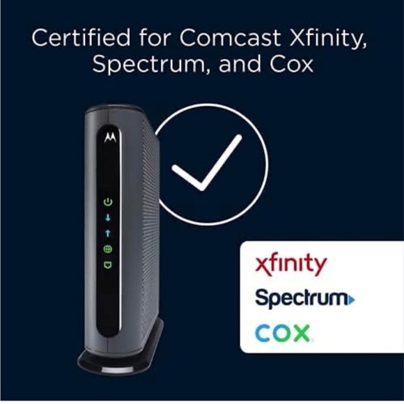Motorola MB7621 Cable Modem Approved by Comcast Xfinity, Cox Spectrum DOCSIS 3.0 - Picture 4 of 10